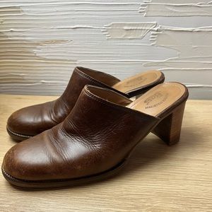 Bass Westside Collection Slip-On Brown Vegan Clogs or Mules for Women